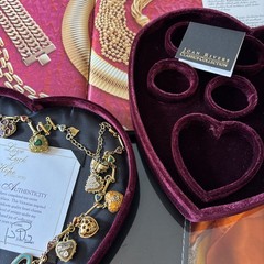Joan Rivers Love Luck & Hope Heart 21 Charm Necklace – Complete Set Valentines