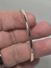 Vintage Napier Rose Gold Tone Floral Bangle Bracelet Fashion Costume Jewelry