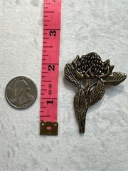 Vintage JJK AUSTRALIAN WARATAH FLOWER Brooch
