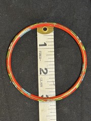 Vintage Cloisonné Asian Enamel Bangle Bracelets Multi Color Set of 8