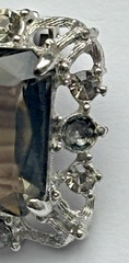 1962 SARAH COVENTRY Celebrity Smoky Rhinestone Bracelet Brooch Earrings Ring Set