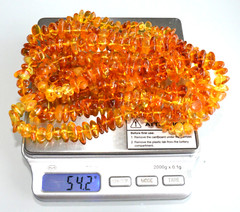 ✅135 cm=54gr RUSSIAN SOVIET BALTIC AMBER BEAD NECKLACE 琥珀 BRACELET STONE PENDANT