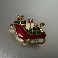 Christmas Holiday Pin Lot Santa Filigree Beard Boot Sleigh Vintage to Modern