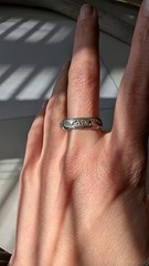 Vintage Sterling Silver Stamped Band Ring Size 11 Southwestern N/A Style