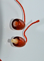 ✅1970y RUSSIAN SOVIET BALTIC SEA AMBER TWIST CLASP NECKLACE 老琥珀 BEADS STONE ROCK