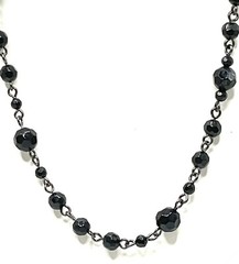 Victorian Gothic Black French Jet Glass Jewelry Set Vintage Curated