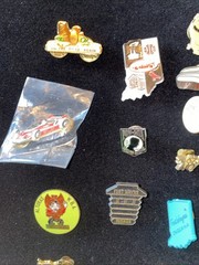 Lot Of 22 Vintage Random Lapel Pins Brooch Indiana Pow*Mia Horse Cow Flower