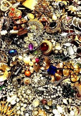 Estate 1 Lb+ Mixed Jewelry Lot Vintage-Modern DIY JUNK CRAFT REPAIR Unsorted
