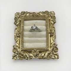 Vintage Silver Tone Solitaire CZ Ring Size 6 Raised Prong Setting Costume