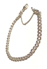 James Avery 7.5″ Light Double Curb Charm Bracelet Sterling Signed EUC
