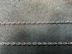 1.06g Vintage Sterling Silver 925 Adjustable Cable Chain Necklace 21 in M