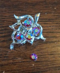 Vintage Sarah Coventry “Dazzling Aurora” Full Set Minor Flaws See Pics/Descript