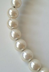 Faux Pearl Choker Necklace Vintage Wired Neck Wired Cuff Elegant Classy