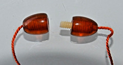 1970 RUSSIAN SOVIET BALTIC AMBER TWIST CLASP NECKLACE 老琥珀 PENDANT SUSPENSION PIN