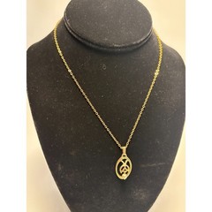 Vintage Pendant Necklace Sarah Coventry Simulated Pearl Delicate Chain Signed