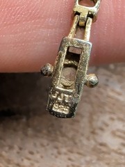 Vintage JJT Sterling Silver 925 Gold on Baguette CZ Tennis Bracelet 7.5″