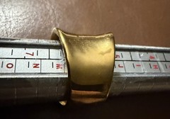 NEW Size 6 14K Gold Plated Large Statement Ring US Seller