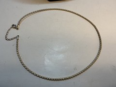 Vintage Sterling Silver Twist Neck Wire Necklace Choker Torque 14” to 16”