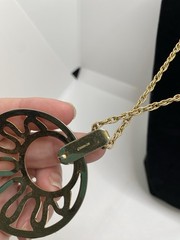 Vintage Sarah Coventry “Golden Nile” Necklace Pendant Best Seller 24″ Chain