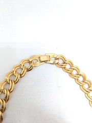 Vintage Gold Chain Choker Necklace Collar 1980s 1990s Chunky Statement Costume