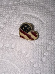 Vintage Set Of Five United States Brooch And Pins One With Rhinestones