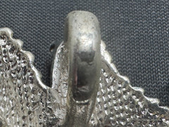 A-033 Vintage Silver Toned Double Galloping Horse Brooch Pin Jewelry