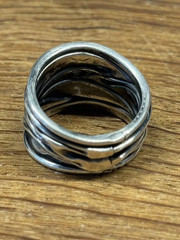 Vintage artisan ring 925 Sterling silver