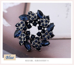 Flower Crystal Brooch For Women Fashion Pin Bouquet Rhinestone Brooches Jewelry