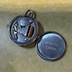 Vintage Petite Charm Pendant Watch Miyota Quartz Movement Minimalist Style RUNS