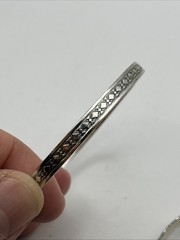 3 Vintage DANECRAFT Sterling Silver Bangle Bracelets -2.5″ Diam 34.1 Grams