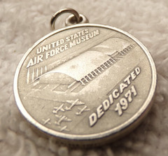 VTG 1970s STERLING SILVER UNITED STATES AIR FORCE MUSEUM BRACELET necklace CHARM