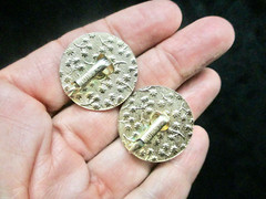 Vintage Sarah Coventry 1963 “Fashionette” Gold Tone Clip Earrings