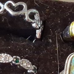 Mixed Lot 50+ Multicolor Rhinestone Rings, Mixed Materials Metal, Unisex