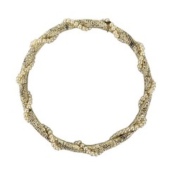 Greek Orthodox Wedding Stefana Bracelet Silver Toned 2.5” Diameter