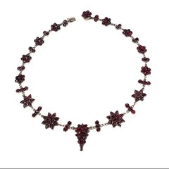 Vintage Bohemian Garnet Necklace