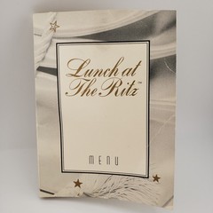 Lunch At The Ritz Pierced Earrings Masquerade With Moon New On Menu Card 1993