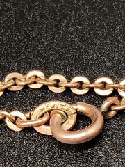 Vtg Locket w. Photos 24″ Necklace Victorian Revival Gold Tone Oval Scroll Flower