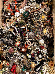 Estate 1 Lb+ Mixed Jewelry Lot Vintage-Modern DIY JUNK CRAFT REPAIR Unsorted
