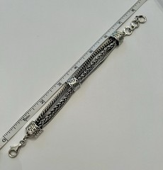 Vintage Silpada- “Talk Of The Town” Multi-strand Bracelet, (B1702) .925