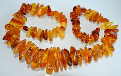 68gr RUSSIAN SOVIET BALTIC AMBER BEAD NECKLACE 琥珀 BRACELET STONE PENDANT EARRING