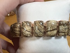 Jasper Signed JZ Tennis Bracelet And Ring Set Matching Rose Gold Tone Plated