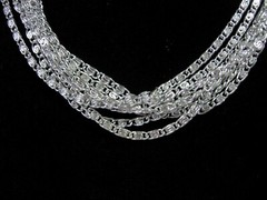 Sarah Coventry SILVERY CASCADE Multi 8 Strand NECKLACE Vintage Silvertone 16″