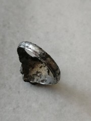 Rare Pre Georgian Alloy Silver, Zinc Ring, With Crystal Stones, US-10,5