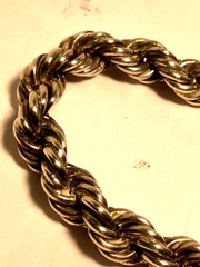 Vintage Solid Sterling Silver Bracelet made in Mexico in Excellent Condition
