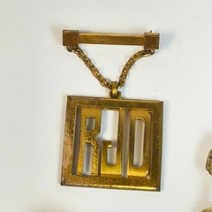 Lapel Pin Lot Vintage Initials Monograms
