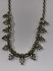 Vintage Green Rhinestone Necklace