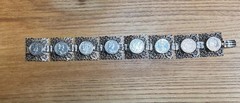 Vintage Coin Link Bracelet very light weight