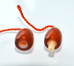 1970 RUSSIAN SOVIET BALTIC AMBER TWIST CLASP NECKLACE 老琥珀 PENDANT SUSPENSION PIN