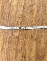 Sterling Silver 925 Italy Herringbone 20″ Necklace Vintage 17 grams