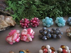 Vtg Cluster Clip Earring Lot of 16 Pairs – Japan/W Germany/Hong Kong/Marvella